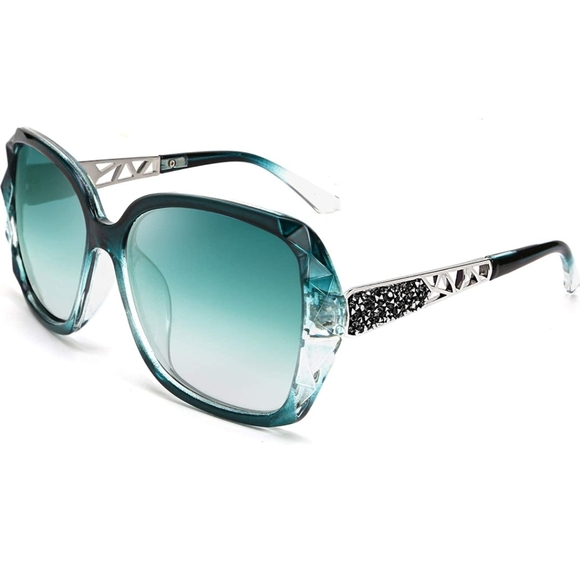 Women sunglasses square glasses polarized shiny - Picture 7 of 14